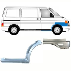 Opravný plech prahu + předního podběhu + předního blatníku na Volkswagen Transporter T4 1996-2003 / Pravá / Sada 10041