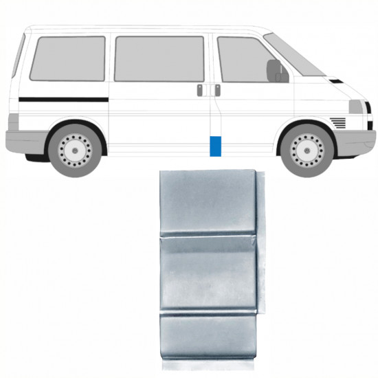 VW T4 1990-2003 STŘEDOVÝ SLOUPEK OPRAVNÝ PANEL / PRÁVA = LEVÝ