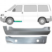 Opravný plech předního prahu vnitřní + vnější na VW Transporter T4 1990-2003 / Levá / Sada 9906