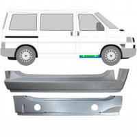 Opravný plech předního prahu vnitřní + vnější na VW Transporter T4 1990-2003 / Pravá / Sada 9905