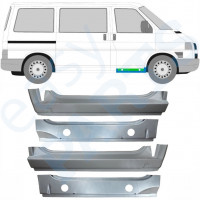 Opravný plech předního prahu vnitřní + vnější na VW Transporter T4 1990-2003 / Sada 9907