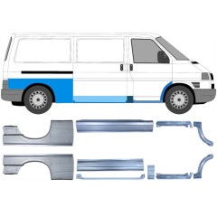 Opravný plech sada na Volkswagen Transporter T4 1990-2003 / Levá+Pravá / 14699