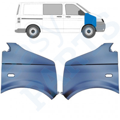 Přední blatník na VW Transporter T5 2003-2015 / Levá+Pravá / Sada 10535