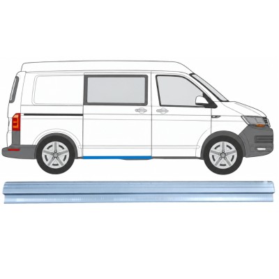 Opravný plech prahu posuvných dveří na Volkswagen Transporter T6 2015-2024 / Pravá 17183
