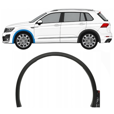 Boční lišta předního blatníku na Volkswagen Tiguan 2016-2020 R-Line / Levá 14862