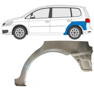 VW TOURAN 2010-2015 OPRAVA ZADNÍHO BLATNÍKU / LEVÝ