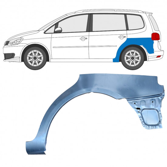 Lem zadního blatníku na VW Touran 2010-2015 / Levá 8195