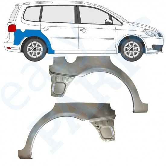 VW TOURAN 2010-2015 OPRAVA ZADNÍHO BLATNÍKU / NASTAVIT