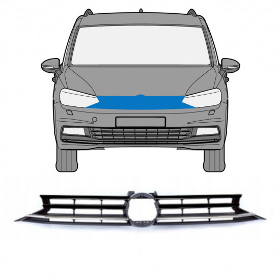 Mřížka na Volkswagen Touran 2015- 7526