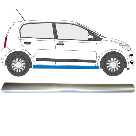 Opravný plech spodní části prahu na Volkswagen UP! 2011- / Pravá 14818 Opravný plech spodní části prahu na Volkswagen UP! 2011- / Pravá 14818