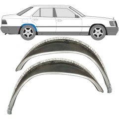 Vnitřní oprava zadního blatníku na Mercedes E-Class W124 1984-1996 / Levá+Pravá / Sada 9652