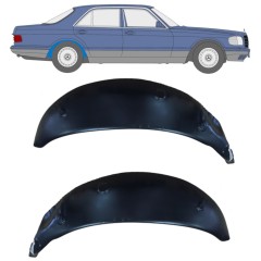 Vnitřní oprava zadního blatníku na Mercedes S-Class W126 1979-1991 / Levá+Pravá / Sada 10533