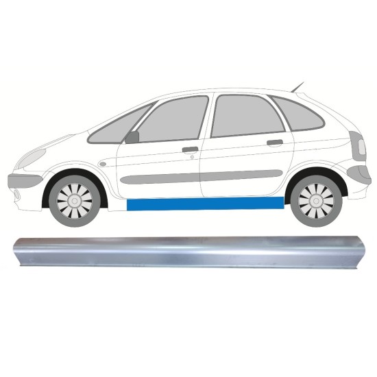 Opravný plech spodní části prahu na Citroen Xsara Picasso 1999-2012 / Levá 16889