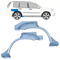 Lem zadního blatníku na Nissan X-Trail 2001-2007 / Levá+Pravá / Sada 10129