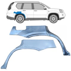 Lem zadního blatníku na Nissan X-Trail 2007-2014 / Levá+Pravá / Sada 9586