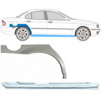 Opravný plech prahu + zadního blatníku na Jaguar X-Type 2001-2009 / Pravá / Sada 12620