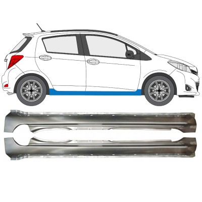 Kompletní práh na Toyota Yaris 2011-2020 / Levá+Pravá / Sada 14587