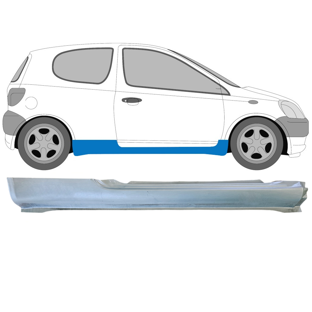 Opravný Plech Prahu Na Toyota Yaris 1999-2006 / Pravá 5463