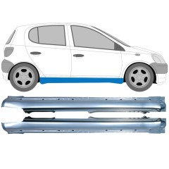 Kompletní práh na Toyota Yaris 1999-2005 / Levá+Pravá / Sada 9213