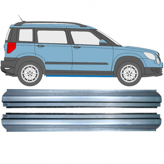 Opravný plech prahu na Skoda Yeti 2009- / Sada 11378