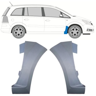 Opravný plech předního blatníku na Opel Zafira B 2005-2012 / Levá+Pravá / Sada 16852