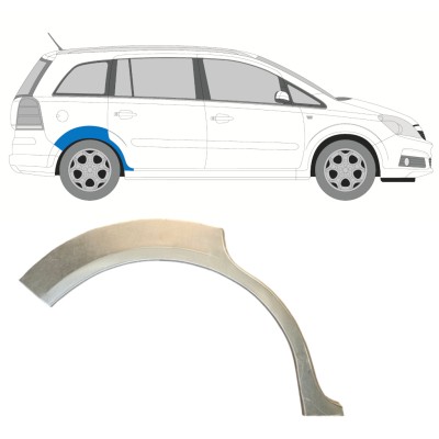 Lem zadního blatníku na Opel Zafira B 2005-2012 / Pravá 14756