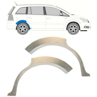 Lem zadního blatníku na Opel Zafira B 2005-2012 / Levá+Pravá / Sada 14758