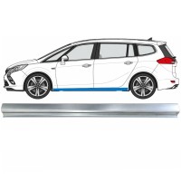 Opravný plech spodní části prahu na Opel Zafira C 2012-2019 / Levá 17040