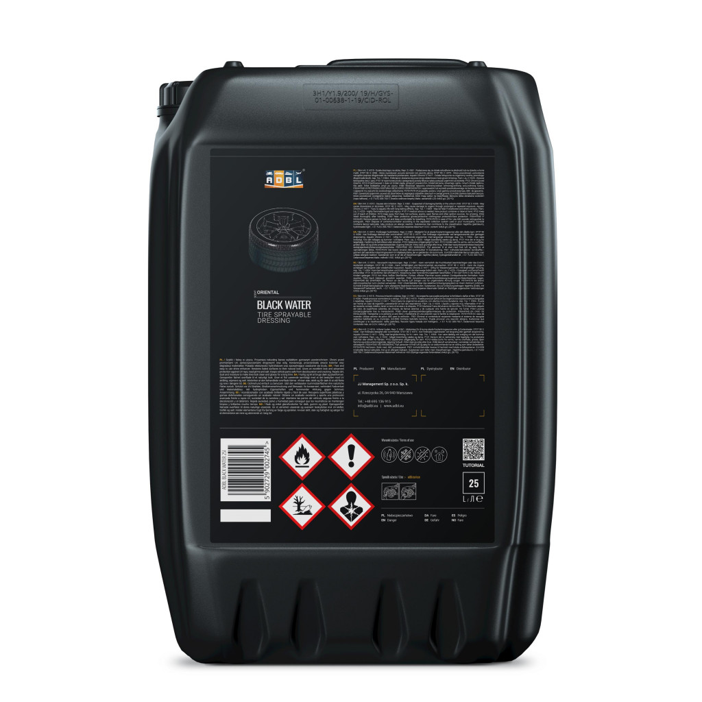 25 ADBL Black Water 25L