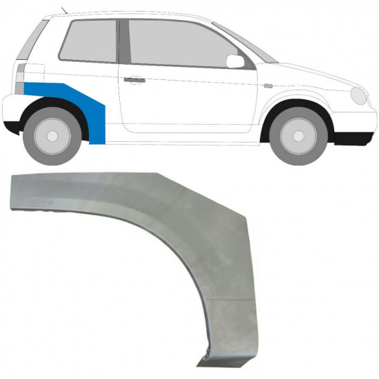 Lem zadního blatníku na VW Lupo Seat Arosa 1998-2005 / Pravá 5046