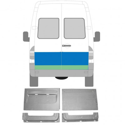 MERCEDES SPRINTER 1995-2006 OPRAVA ZADNÍCH DVEŘÍ SADA / NASTAVIT 4