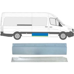 Opravný plech posuvných dveří na Mercedes Sprinter 2006-2018 / Pravá / Sada 5849