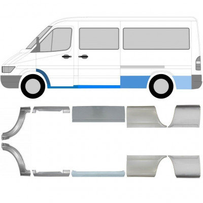 Opravný plech sada na Mercedes Sprinter 1995-2006 / MWB / Levá+Pravá /  5717