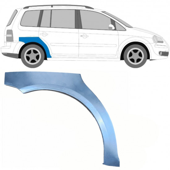 VW TOURAN 2003-2015 OPRAVA ZADNÍHO BLATNÍKU / PRÁVA